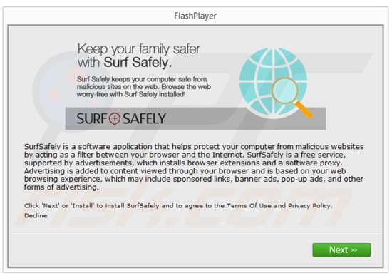 surfsafely adware installer