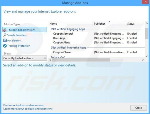 Removendo os anúncios Desktop Temperature Monitor do Internet Explorer passo 2