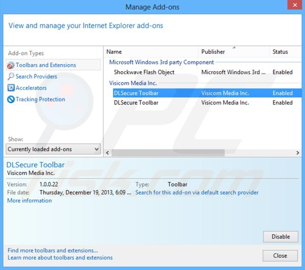 Remova add-ons fraudulentos do Internet Explorer: