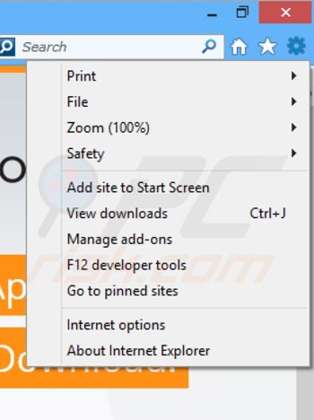 Removendo o adware relacionado a LookThisUp do Internet Explorer passo 1