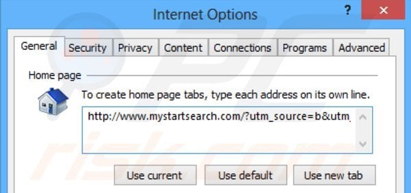 Removendo mystartsearch.com da página inicial do Internet Explorer 