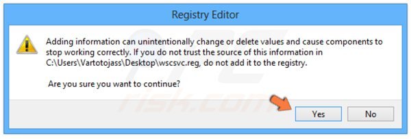 Faça a reparação de registo do Windows 8 para braviax/fakerean