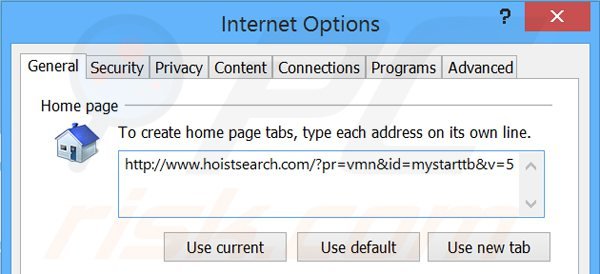 Removendo hoistsearch.com da página inicial do Internet Explorer