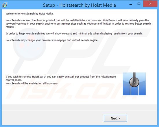 Instalador do add-on Hoistsearch.com