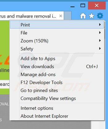 Remova o adware que causa anúncios estranhos de pesquisa no Google do Internet Explorer passo 1