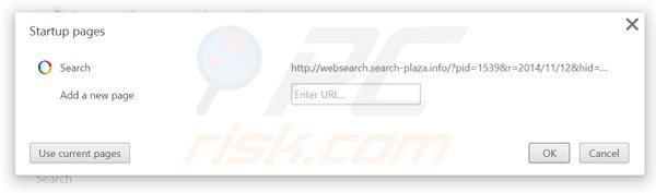 Removendo websearch.search-plaza.info da página inicial do Google Chrome