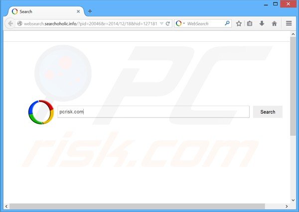 sequestrador de navegador websearch.searchoholic.info