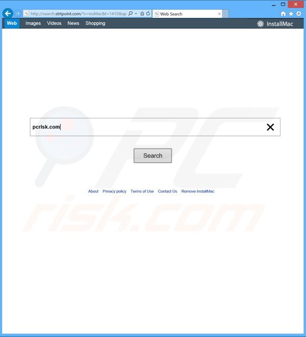 sequestrador de navegador Search.strtpoint.com