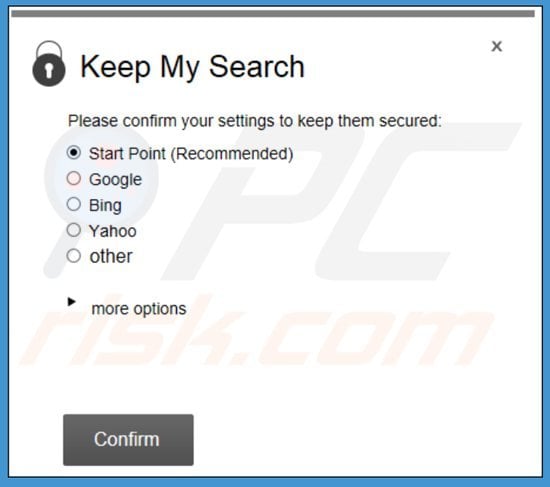 aplicação keep my search search.strtpoint.com 