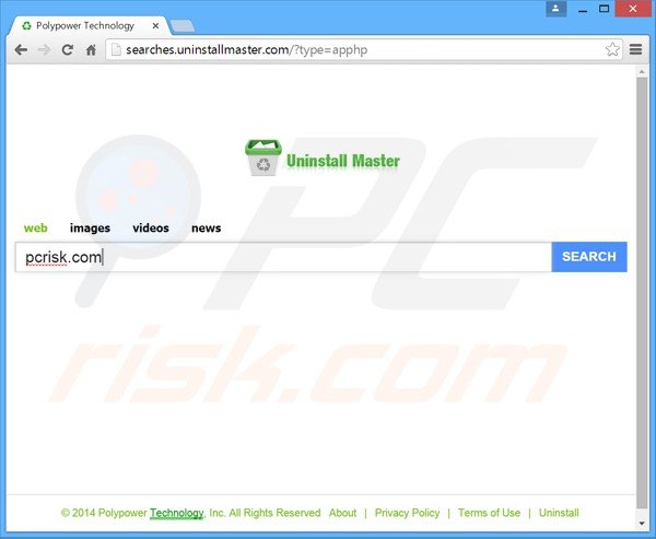 Sequestrador de navegador Uninstall Master