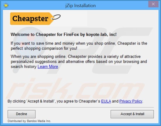 instalador do adware cheapster