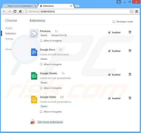  Removendo os anúncios CrossBrowser do Google Chrome passo 2