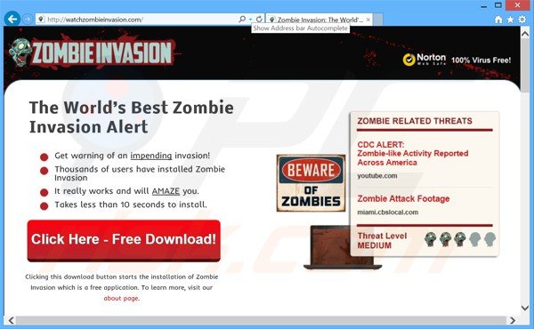 Adware Zombie Invasion
