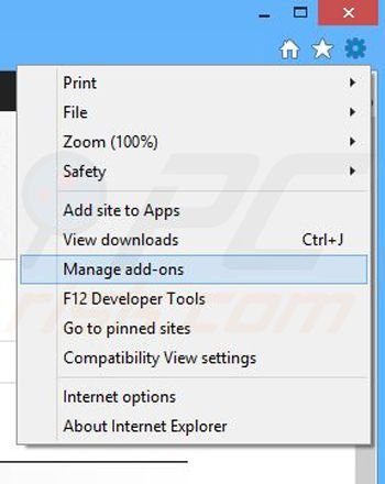Removendo os anúncios BrowserSupport do Internet Explorer passo 1