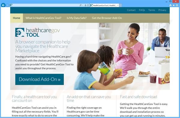 Adware Healthcare Gov Tool 