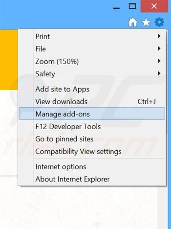 Removendo os anúncios PastaLeads do Internet Explorer passo 1