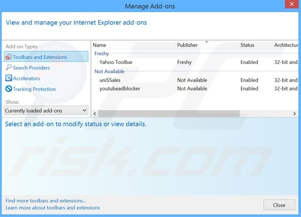 Removendo os anúncios Phrase Finder do Internet Explorer passo 2
