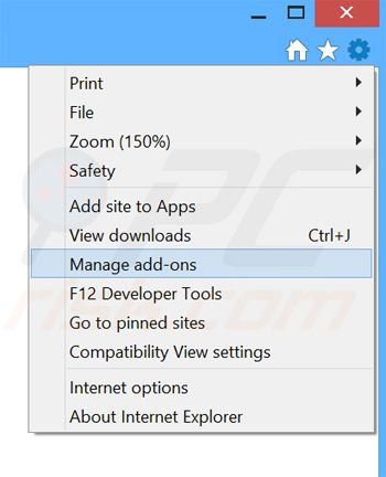 Removendo os anúncios Premium Download Manager do Internet Explorer passo 1