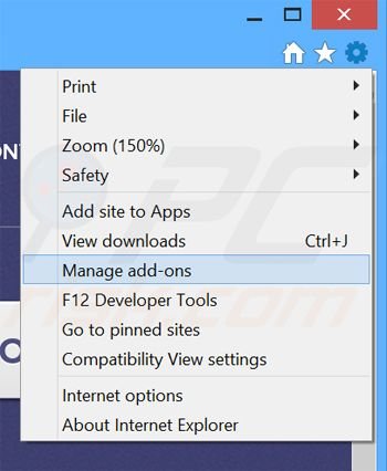 Removendo os redirecionamentos search.safer.com do Internet Explorer passo 1
