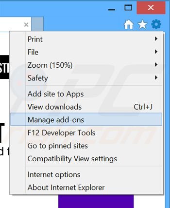 Removendo os anúncios SaveNewaAppz do Internet Explorer passo 1
