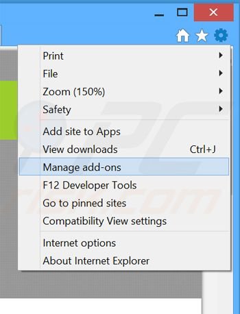 Removendo os anúncios System Notifier do Internet Explorer passo 1