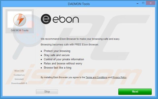 instalador do adware ebon
