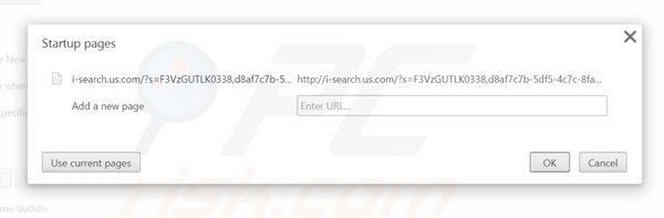 Removendo a página inicial i-search.us.com do Google Chrome
