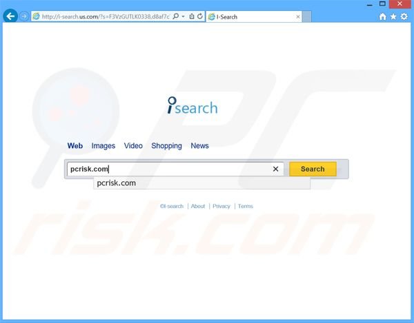 sequestrador de navegador de I-search.us.com