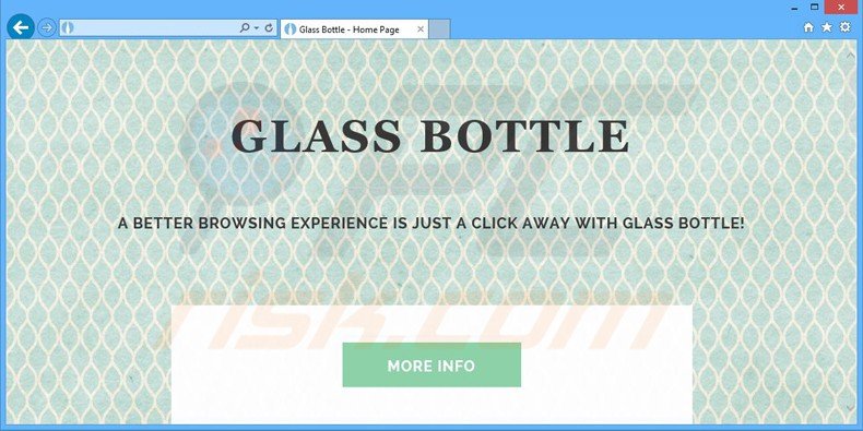 adware glass bottle