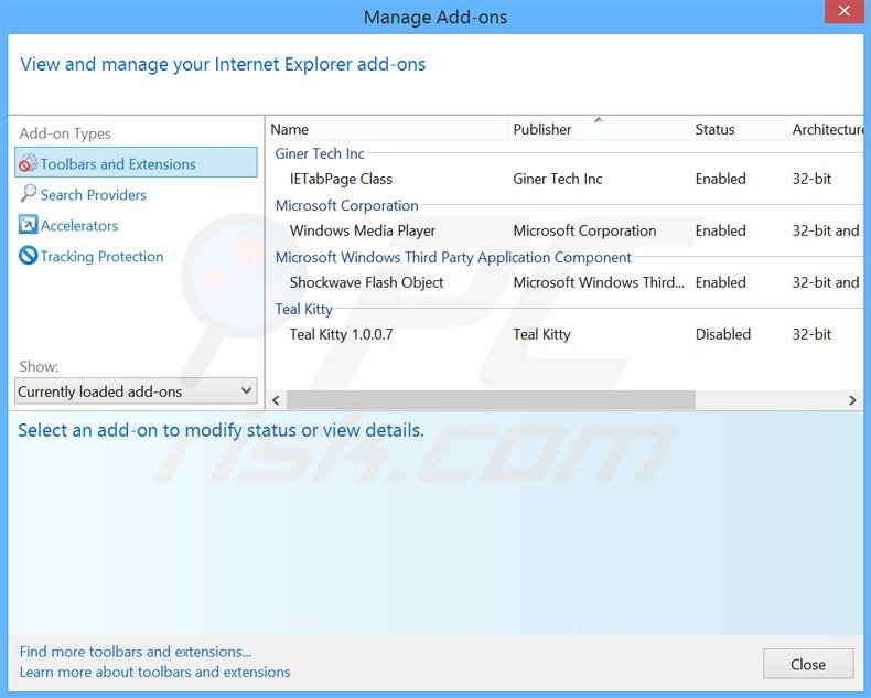 Removendo as extensões relacionadas a jogostempo do Internet Explorer