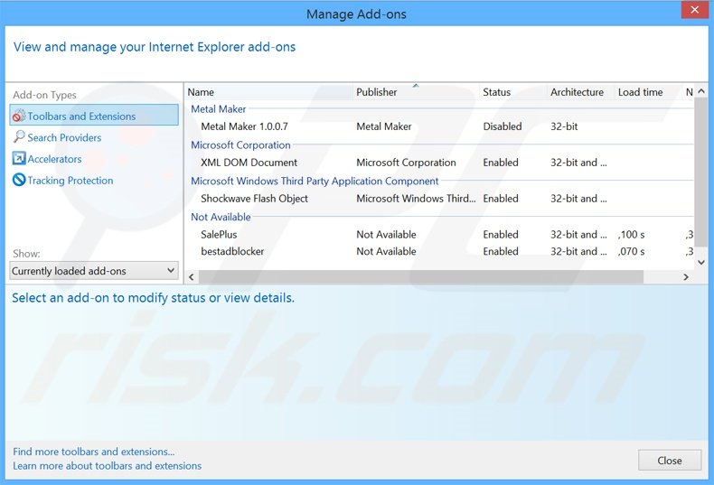 Removendo os anúncios MediaPlayer do Internet Explorer passo 2