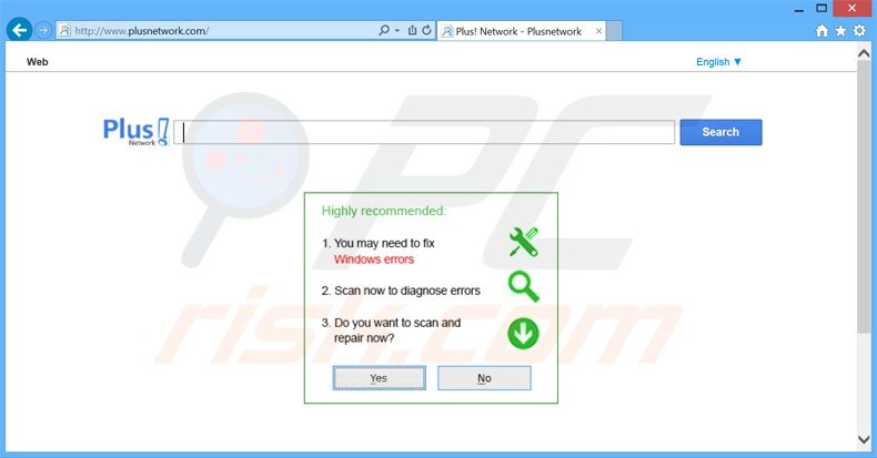 plusnetwork.com browser hijacker