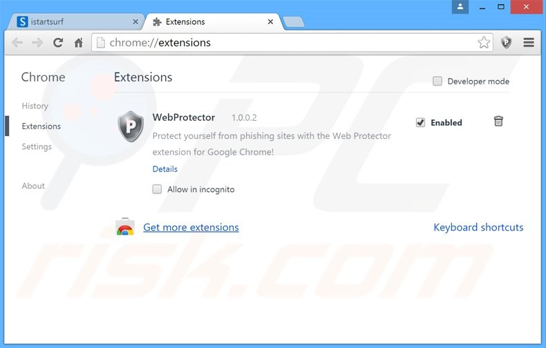Removendo as extensões relacionadas a search.webssearches.com do Google Chrome