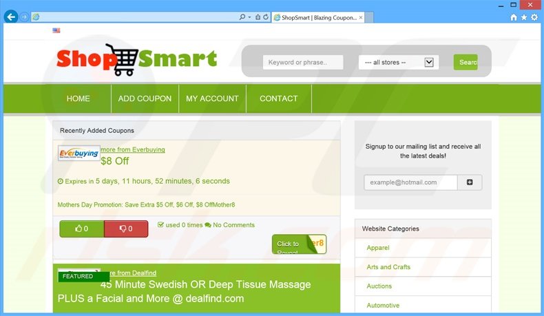 adware ShopSmart