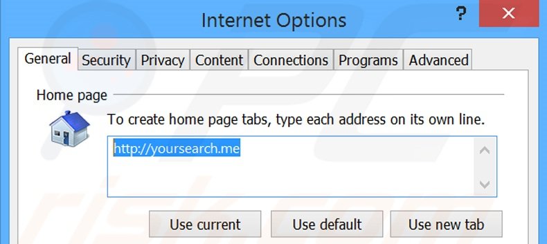 Removendo a página inicial yousearch.me do Internet Explorer