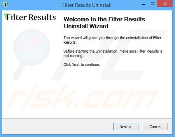 instalador do adware Filter Results