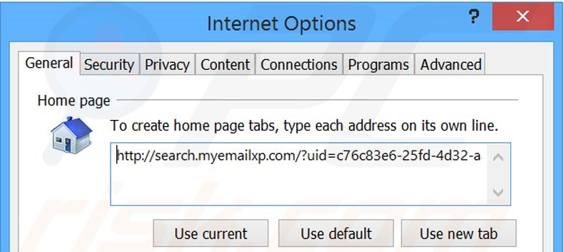 Removendo a página inicial search.myemailxp.com do Internet Explorer