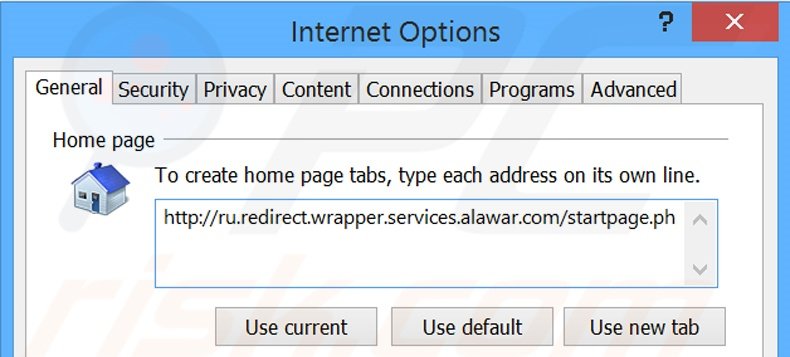 Removendo a página inicial start.alawar.com do Internet Explorer