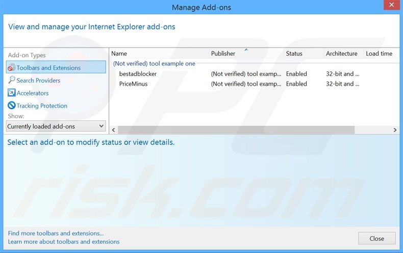 Removendo os anúncios GetPrivate do Internet Explorer passo 2