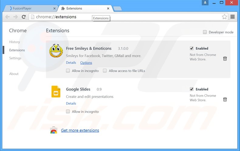 Removendo os anúncios Gravity Space de Google Chrome passo 2