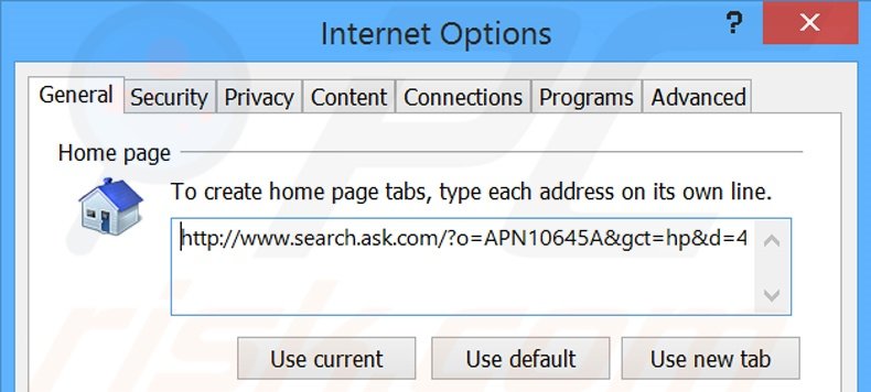 Removendo a página inicial search.ask.com do Internet Explorer