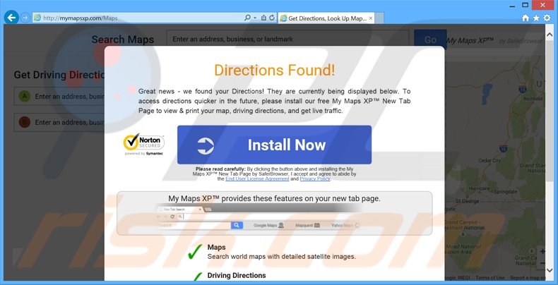 My Maps XP a promover o website