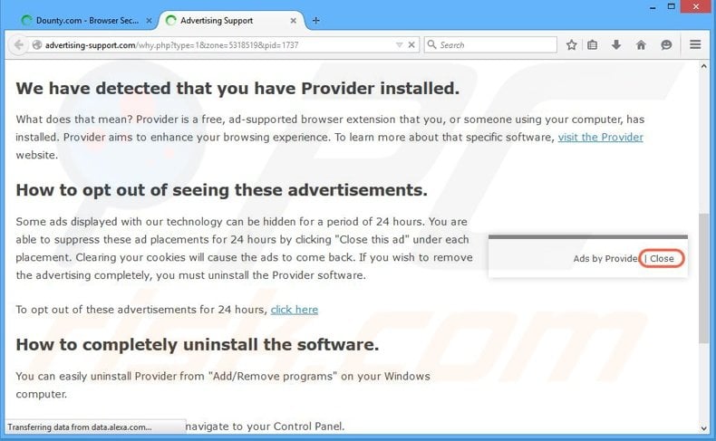 Adware Provider