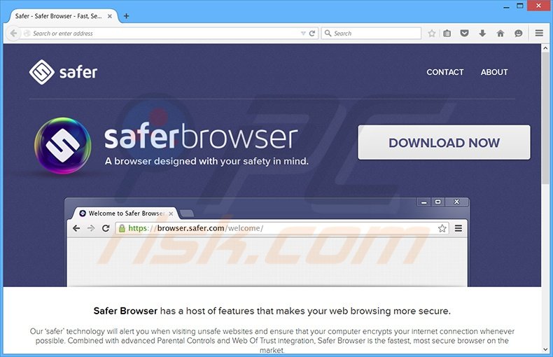 Redirecionamento Safer Browser
