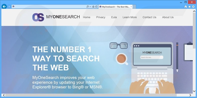 sequestrador de navegador MyOneSearch.net