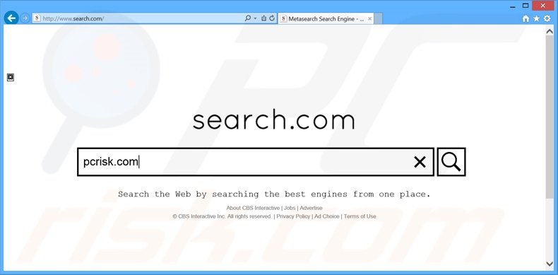 sequestrador do navegador search.com