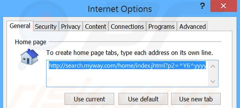 Removendo a página inicial search.myway.com do Internet Explorer