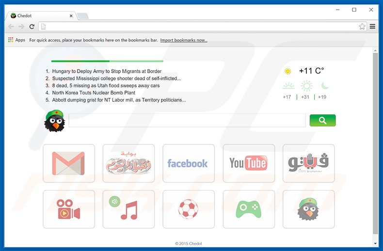 Adware Chedot Browser