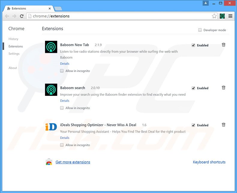 Removendo os anúncios FunFeedr do Google Chrome passo 2
