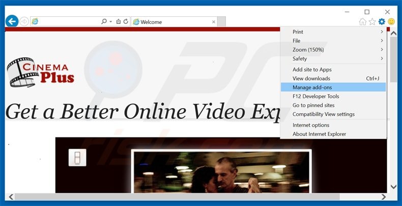 Removendo os anúncios GoHD do Internet Explorer passo 1